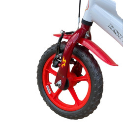 Bicicleta copii 12 inch, ghidon reglabil, roti ajutatoare detasabile, frana V-Brake