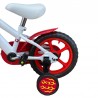 Bicicleta copii 12 inch, ghidon reglabil, roti ajutatoare detasabile, frana V-Brake
