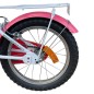 Bicicleta copii, roti 16 inch, cos frontal, portbagaj, frane V-Brake, cric, alb roz Bicicleta copii, roti 16 inch, cos frontal, portbagaj, frane V-Brake, cric, alb roz