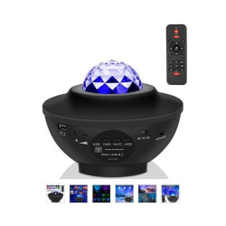 Proiector LED RGB Starry Galaxy, Bluetooth, difuzor muzical, control telecomanda, timer