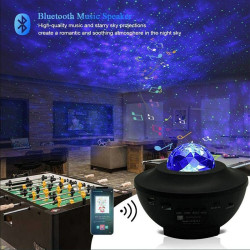 Proiector LED RGB Starry Galaxy, Bluetooth, difuzor muzical, control telecomanda, timer