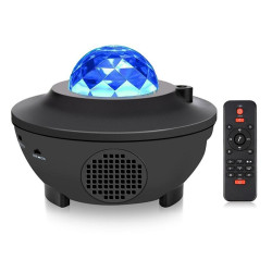 Proiector LED RGB Starry Galaxy, Bluetooth, difuzor muzical, control telecomanda, timer