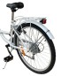 Bicicleta dama, roti 24 inch, portbagaj, cos cumparaturi, frane V-Brake, 6 viteze