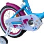 Bicicleta copii, 16 inch, scaun ajustabil, cos cumparaturi, maner de sustinere, roti ajutatoare detasabile