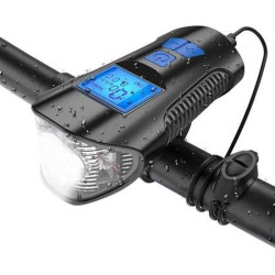 Set far si stop pentru bicicleta, lumina LED, 4 moduri iluminare, microUSB, IPX7,1500mAh