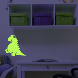 Sticker decorativ glow model Dino