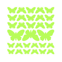 Sticker fosforescent luminos model 30 Fluturasi luminescenti