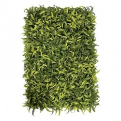 Gard artificial cu frunze verzi, panou 40x60 cm, decor sau mascare, suport grila PE