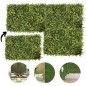 Gard artificial cu frunze verzi, panou 40x60 cm, decor sau mascare, suport grila PE