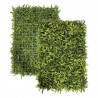 Gard artificial cu frunze verzi, panou 40x60 cm, decor sau mascare, suport grila PE