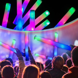 Bagheta Foam stick cu LED, accesoriu petrecere si festival, lungime 46 cm