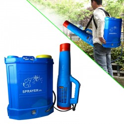 Pompa de stropit electrica, cu atomizor, capacitate 20 litri, rezervor tip rucsac, 12V
