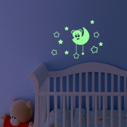 Sticker luminescent Ursulet&Luna