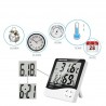 Statie meteo cu higrometru, ecran LCD, alarma, afisaj ora, data, calendar
