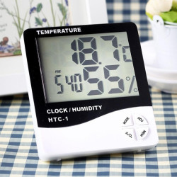 Statie meteo cu higrometru, ecran LCD, alarma, afisaj ora, data, calendar