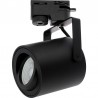Proiector LED GU10 35W, orientabil cu adaptor de sina monofazata, metalic, negru