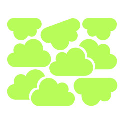 Sticker decorativ luminos model Nori