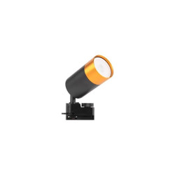 Proiector pe sina monofazata, LED GU10 35W, aluminiu, IP20, negru auriu
