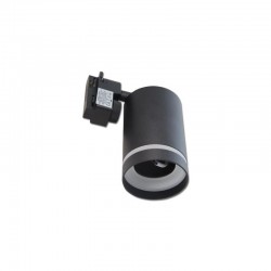 Reflector pe sina monofazata, bec LED GU10, lungime 190 mm, aluminiu, negru mat