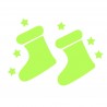 Sticker decorativ glow luminos model Craciun