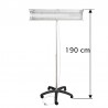 Lampa bactericida UVC portabila 2x30W, orientabila 140 grade, reflector, stativ 100-190 cm