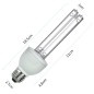 Bec UVC 36W bactericid, sterilizare suprafata 36 mp, soclu E27