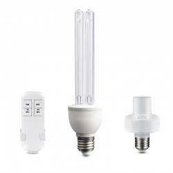 Bec UVC 36W, control telecomanda, temporizator, sterilizare si dezinfectare 36 mp, E27