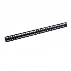 Proiector LED cu lumina neutra, 9600 lm, 2x 48W, unghi inclinare reglabil, aluminiu, rama neagra