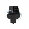 Proiector LED cu lumina neutra, 9600 lm, 2x 48W, unghi inclinare reglabil, aluminiu, rama neagra
