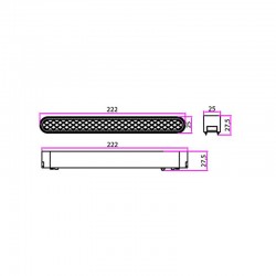 Spot LED SMD Linear Luxo, 12W, 720 lm, unghi fascicul 60 grade, aluminiu