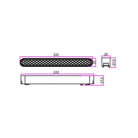 Spot LED SMD Linear Luxo, 12W, 720 lm, unghi fascicul 60 grade, aluminiu