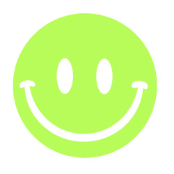 Sticker fosforescent luminos model Smiley