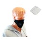 Masca protectie anti-praf, filtre 2,5PM, bumbac/poliester, negru