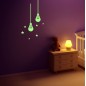 Sticker decorativ glow luminos model bec, set 2 bucati Sticker decorativ glow luminos model bec, set 2 bucati