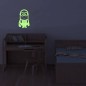 Sticker fosforescent luminos model Minion