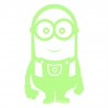 Sticker fosforescent luminos model Minion