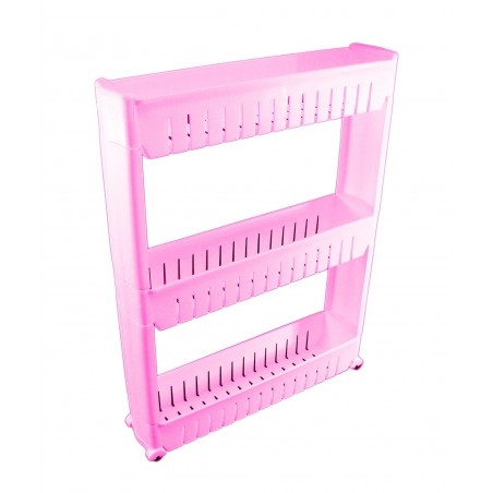 Organizator modular copii, 3 rafturi, pliabil, 1,2kg, 72,5 x 54,5 x 12,5 cm, roz