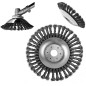 Perie disc sarma pentru motocoase, montura: 25,4mm, 200mm, argintiu