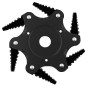 Disc taiere pentru motocoase, montura: 25,4 mm, 6 muchii taiere, 240 g, negru Disc taiere pentru motocoase, montura: 25,4 mm, 6 muchii taiere, 240 g, negru