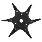 Disc taiere pentru motocoase, montura: 25,4 mm, 6 muchii taiere, 240 g, negru