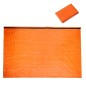 Cort de salvare termic, impermeabil, pliabil, 100g, 210 x 90cm, portocaliu