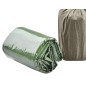 Sac de dormit termic, impermeabil, geanta transport, fluier inclus, 130g, 200 x 90cm, verde