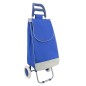 Carucior cumparaturi cu roti 37L, pliabil, 55 x 33 x 19 cm, albastru