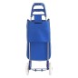 Carucior cumparaturi cu roti 37L, pliabil, 55 x 33 x 19 cm, albastru