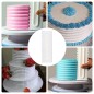 Spatula decorare tort, plastic, 21,8 x 7,2cm, alb