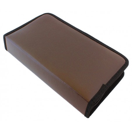 Organizator CD/DVD, capacitate 80 buc, 28 x 15 cm, maro