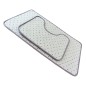 Set covoare baie, 2 bucati, absorbante, spuma memorie, gri