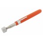 Recuperator extensibil cu magnet, lungime 17 - 66,5 cm, 11 mm, argintiu/portocaliu