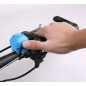 Sonerie electrica bicicleta, rezistenta, ABS/silicon, 5 x 4 x 4 cm, negru