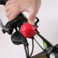 Sonerie electrica bicicleta, rezistenta, ABS/silicon, 5 x 4 x 4 cm, negru